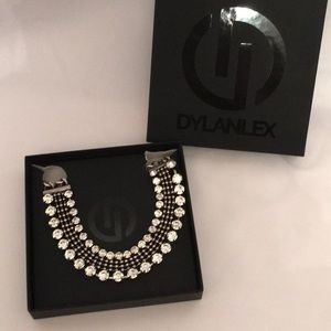 Rachel Zoe silver & crystal  Zoey necklace